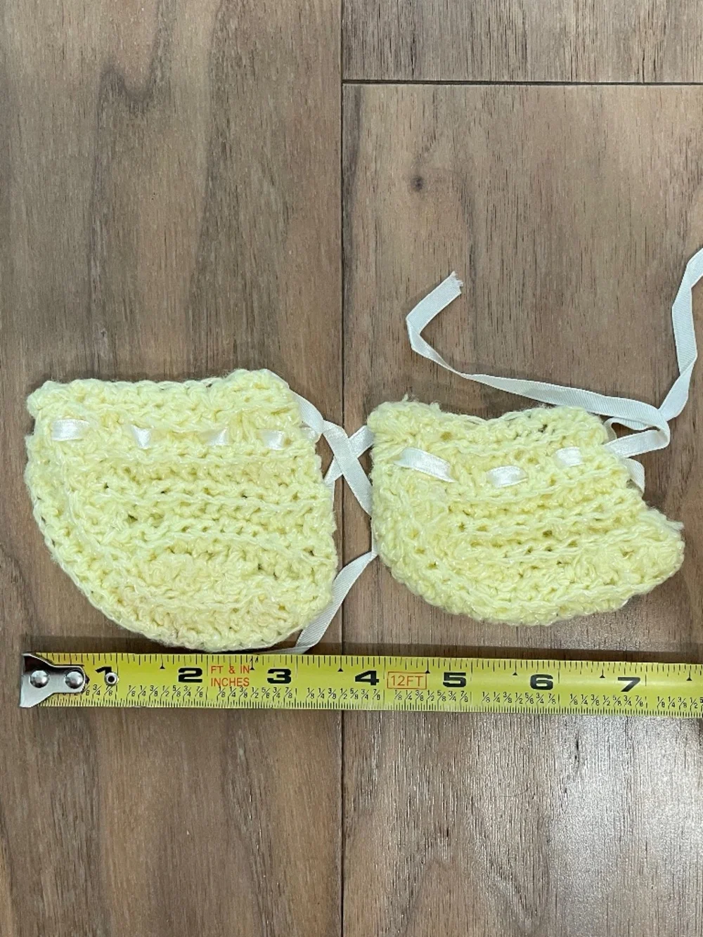 Vintage Hand-Crocheted/Knit Baby Shawl and Bootie Set